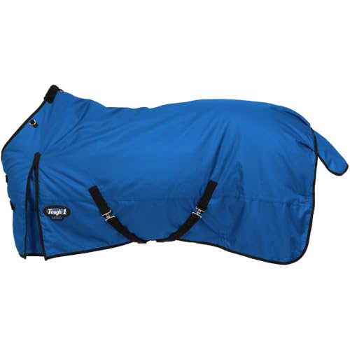 TOUGH1 Basics 1200D Turnout Blanket, 200-G, Royal Blue, 75-in - color: Royal, size: 75