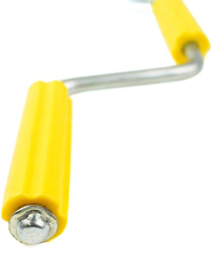 DC Cargo Mall Winch Strap Winder Easy Speedy Hand Roller for Winding Up Winch Straps, 18" Roll Up Bar for Flatbed Trailer Winches. - size: 1-pack, style: Winch Strap Winder