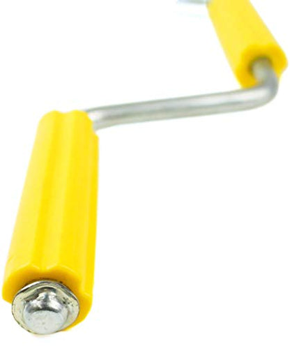 DC Cargo Mall Winch Strap Winder Easy Speedy Hand Roller for Winding Up Winch Straps, 18" Roll Up Bar for Flatbed Trailer Winches. - size: 1-pack, style: Winch Strap Winder