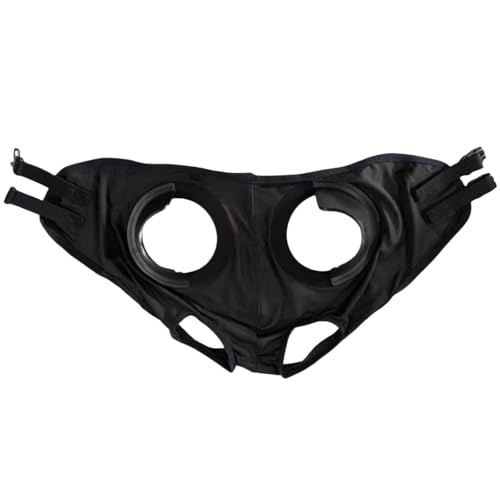 Adjustable Horse Fly Masks - Focus Aid for Racing & Training,Super Comfort Stretchy Equestrian Eye mask Large Eye Space with UV Protection Soft on Skin with Breathability (Black) - color: BLACK