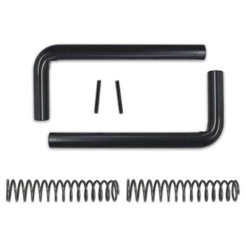 Trailer Gate Spring Latch Repair Kit 819T for Utility Trailers | Heavy-duty black steel latch repair kit, includes pins and springs, fits Carry-On utility trailers, replaces 819T