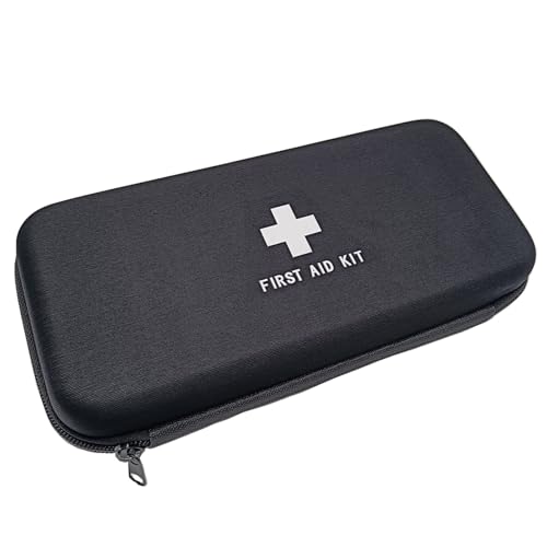 First Aid Hard Case Empty First Aid Hard Case First Aid EVA Medicine Red Medical Bag for Home Health Emergency Pets Dog First Responder Camping Outdoors (Rectangle 10.4x4.7x2.4”) - size: Rectangle 10.4x4.7x2.4”