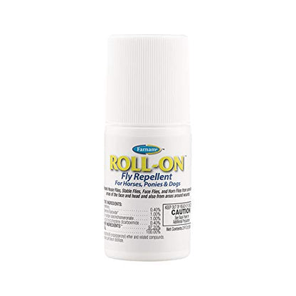 Farnam Endure Roll-On Fly Repellent for Horses Up to 7 Days Protection 2 oz | Long-Lasting Sweat-Resistant Protection for Faces, Ears, and Sensitive Areas, Repels Flies, Mosquitoes, Gnats and Ticks - size: 2 Fl Oz (Pack of 1)