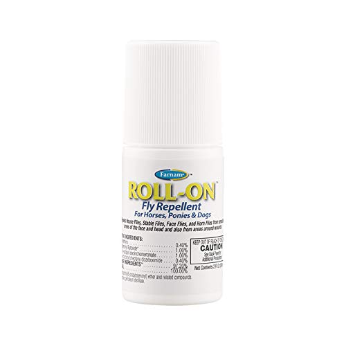 Farnam Endure Roll-On Fly Repellent for Horses Up to 7 Days Protection 2 oz | Long-Lasting Sweat-Resistant Protection for Faces, Ears, and Sensitive Areas, Repels Flies, Mosquitoes, Gnats and Ticks - size: 2 Fl Oz (Pack of 1)