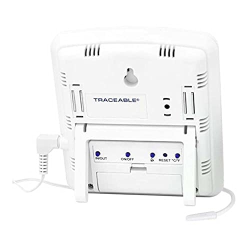 Control Traceable 4648 Jumbo Display Vaccine Thermometer with 5ml Round Bottle, -50°C to 70°C (-58°F to 158°F) Range, 0.1° Resolution