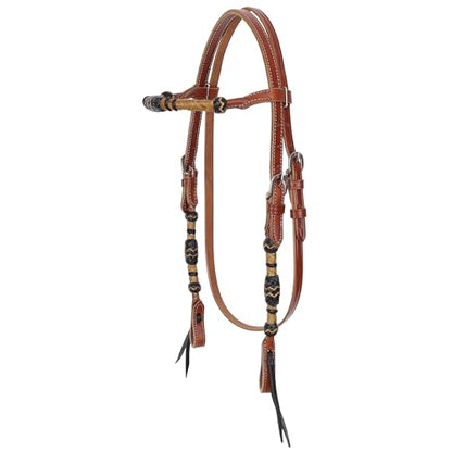 Showman Rawhide Ridge Browband Headstall & Breast Collar Set