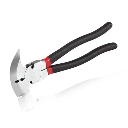 SPEEDWOX 10.5 Inch Fencing Pliers Staple Puller Fence Solid Joint Pliers Fence Pliers Fencing Pliers Fence Tool Pliers Heavy Duty Fence Pliers Multi Purpose Fence Tool Fencing Pliers with Hammer Head - style: Fencing Pliers Staple Puller