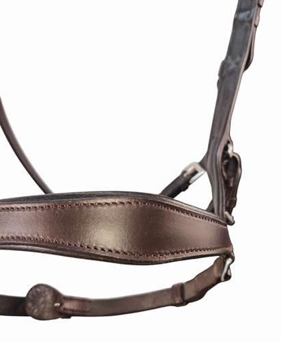 Pressure Relief Comfort Ergonomic Horse Bridle Havana Brown | Ergonomic | Comfortable | Durable (Bridle + Leather Reins, Full/Horse)