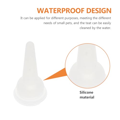 POPETPOP 40 Pack Silicone Pet Nursing Nipples, Cat Pacifiers Replacement