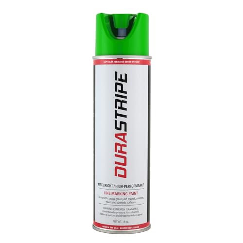 Inverted Utility Marking Spray Paint 18oz (Florescent Green) - color: Florescent Green