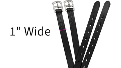 Soft Leather Stirrup Leathers with Stainless Steel Hardware, These 1" Wide Leathers Come with a One-Year Warranty.-Pair - color: Chestnut, size: 45" (Kids)