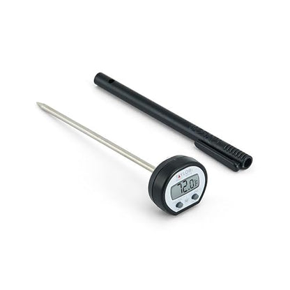 Taylor Digital Instant Read Meat Food Grill BBQ Kitchen Cooking Thermometer With Pocket - color: Black and Stainless