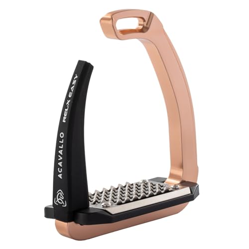 Acavallo Rel-X Easy Stirrups - color: Rose Gold
