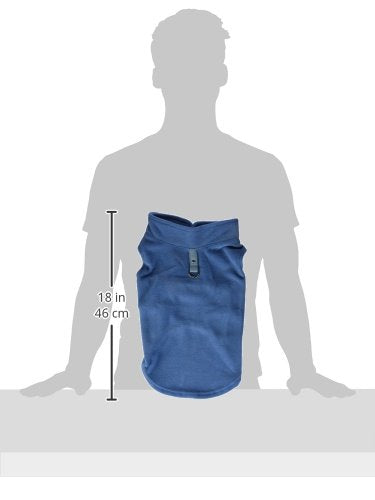 Gooby Fleece Vest Dog Sweater, Blue, X-Large - color: Blue, size: X-Large (Around 23-lb)