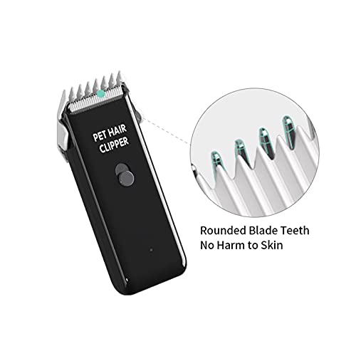 Dog Cat Home Hair Waterproof Clipper Portable Pet Shaver - color: Black