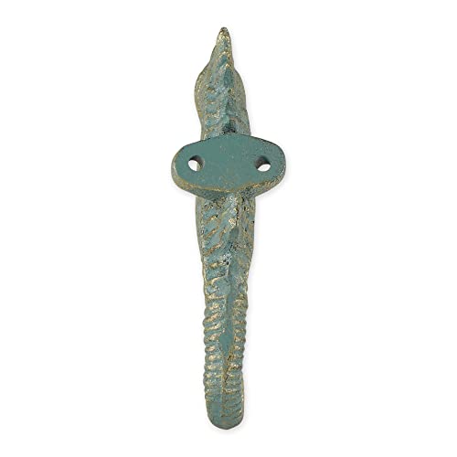 DII Cast Iron Decorative Wall Hook Set, Seahorse Hook, 2 Count - size: Seahorse Hook
