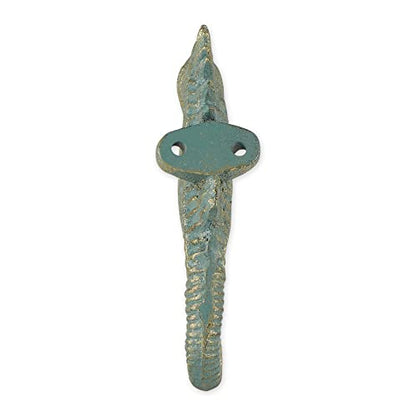 DII Cast Iron Decorative Wall Hook Set, Seahorse Hook, 2 Count - size: Seahorse Hook