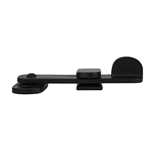 Brass Valley - 4" Black Flip Latch - Solid Cast Brass