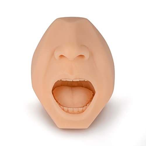 Nasal Swab Training Model, Throat and Oral Swab Collection Simulator, White - color: white