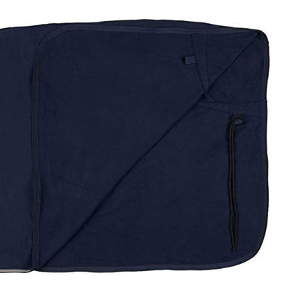 HORZE Moisture-Wicking Secure-Fit Soft Fleece Cooler Horse Blanket or Liner - Black/Beige - 81"
