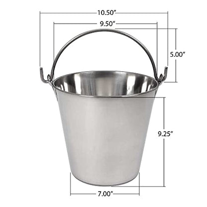 LINDY'S 8-qt Stainless Steel Pail - size: 8 quarts