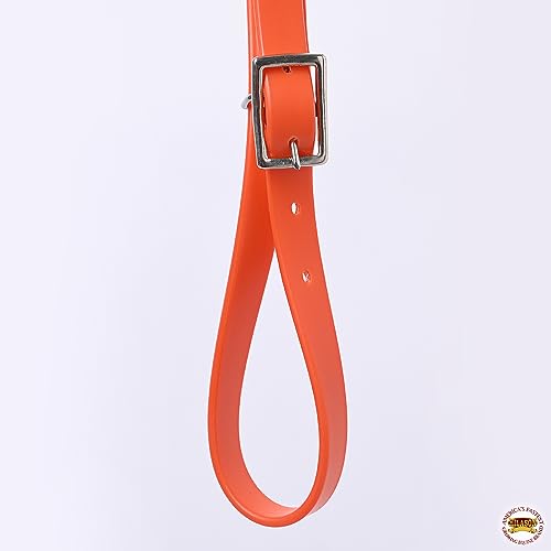 HILASON Western Horse Biothane Leather Breast Collar Tack - color: Orange