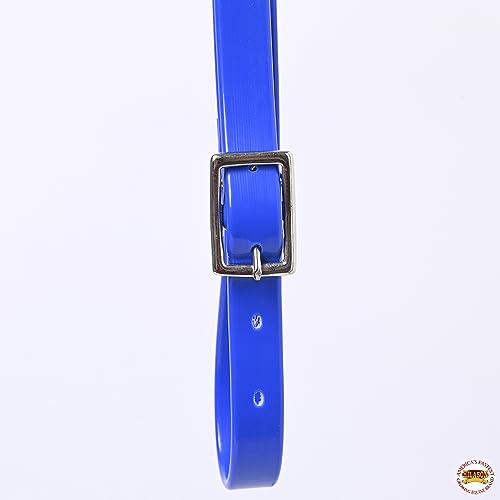 HILASON Western Horse Biothane Leather Breast Collar Tack - color: Royal Blue