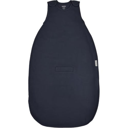 Woolino 4 Season Ultimate Baby Sleep Sack – Merino Wool Baby Sleeping Bag, Organic Cotton Outer, Temperature Regulating Wearable Blanket, All Season, 2 Months–2 Years - Indigo - color: Indigo