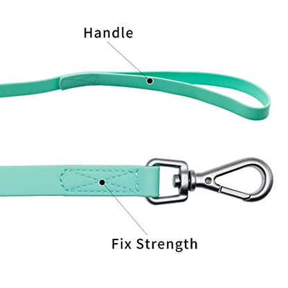 Waterproof Dog Training Leash 50FT 30FT 15FT 10FT 5FT Heavy Duty Recall Long Lead for Large Medium Small Dogs (5FT, Mint Green) - color: Mint Green, size: 5FT