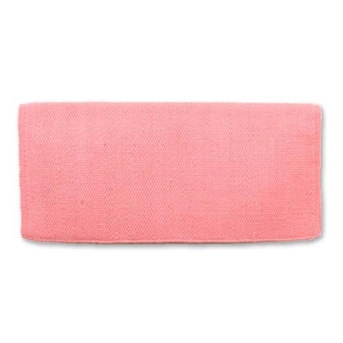 Mayatex San Juan Solid Saddle Blanket - color: Sweet Pink, size: 36 x 34-Inch