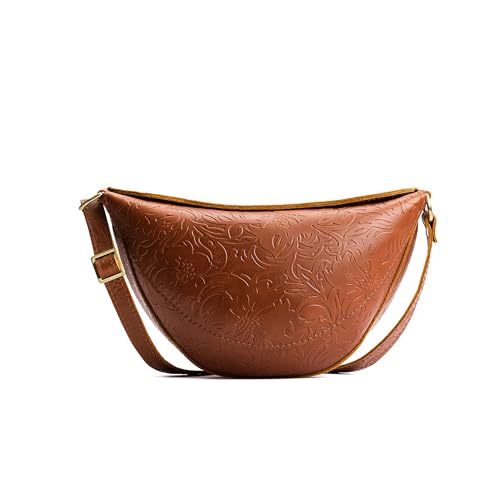 Portland Leather Goods Koala Sling Bag - Adjustable Full-Grain Leather - color: Meadow, size: Medium