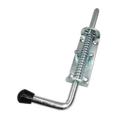 2Pack 8.8 Inch Spring Loaded Latch Pin, Heavy Duty Steel Barrel Bolt Door Lock for Doors, Trailers W Receiver No Screws
