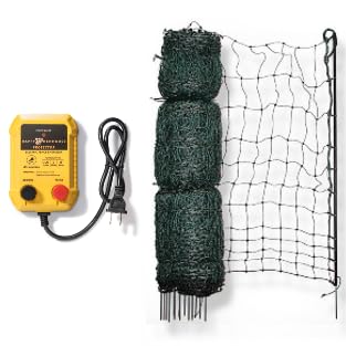 Fence Energizer with Electric Poultry Netting