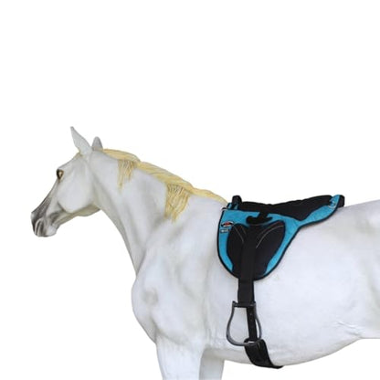 CHALLENGER Western Trail Neoprene Padded Bareback Saddle Pad Cinch 39203 - color: Turquoise Black