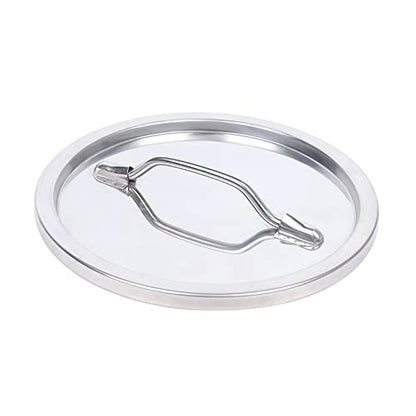 LOYALHEARTDY Stainless Steel Milk Bucket Lid, Durable Universal Lid with Embedded Silicone Seal Ring for 12L/20L/30L/40L/50L/60L Milk Bucket - color: Lid