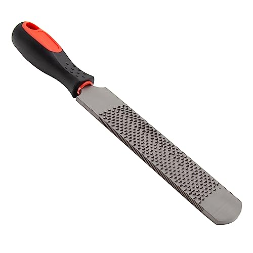 MDEOOSKY 12.5 Inches Horseshoe File, Horseshoe File with Rubber Handle, Double-Sided Hoof Rasp File, Farrier Supplies Tool for Repair Horse Hooves, Goat Hooves, Cow Hooves and Wood Working
