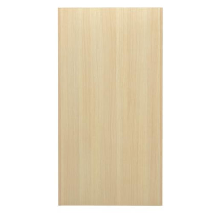Flash Furniture Trash Can Enclosure, 32 Gallon, Oak | 8" Drop Hole, Tray Shelf, Swing Door, Commercial Grade - color: Oak