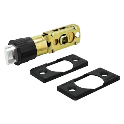 "Nuk3y 6 Way Adjustable Door Latch Bolt (Black, Plainlatch)" - color: Black, size: Plainlatch