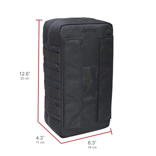 156-Slot Ampoule Case 1-10ml Medical Storage Organizer 12.6" EMT Bag Black | Padded Case Protects Fragile Vials During Transport; Clamshell Design Opens Flat for Quick Inventory and Easy Access