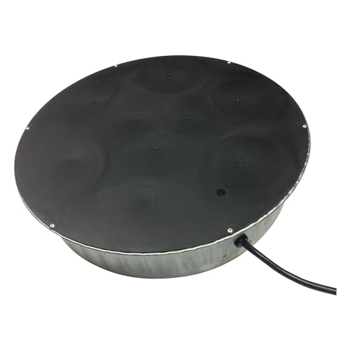 Farm Innovators 125 Watt Heated Base for Double Wall Metal Poultry Founts with 35 Degrees Fahrenheit Temperature and Below, Metallic