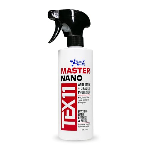 Eco-Friendly Nano Leather & Suede Protector Spray – Water-Based Hydrophobic Waterproof & Stain Repellent for Boots, Shoes, Jackets, Bags, Furniture & Car Seats – Invisible Protection (13.52 fl.oz) - size: 400 ml