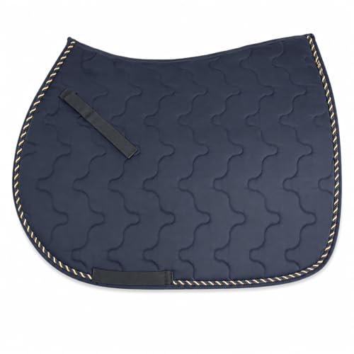 Horse English Quilted Contoured All-Purpose Trail Saddle Pad 72TS41 - color: Grey