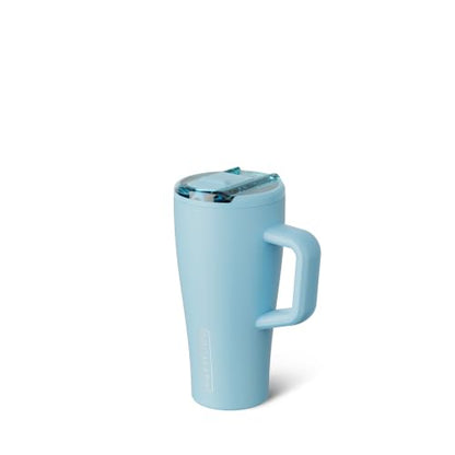 BrüMate Era Flip 20oz Kids Tumbler with Covered Flip Down Straw | 100% Leakproof Insulated Kids Cup | Made of Stainless Steel | Cup Holder Friendly | 20oz (Glacier) - color: Glacier, size: 20 Ounces