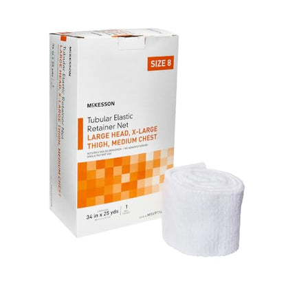 McKesson Tubular Elastic Retainer Net Dressing, Large, 34 in x 25 yd, 1 ct - size: Size 8 1 Count