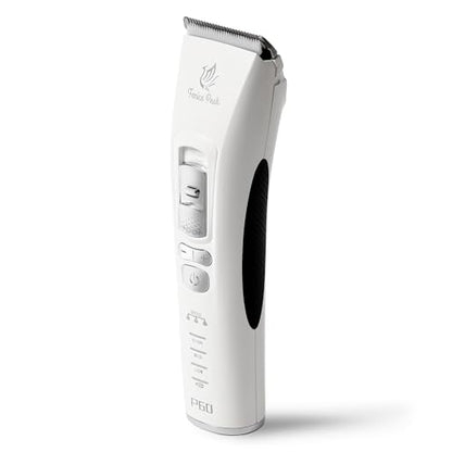 Dog Grooming Clippers for Thick Heavy Coats 3 Speeds Low Noise Pet Grooming Kit Cat Eletric Clipper with 10FC Ceramic & Stainless Steel Blade - color: White, size: Clipper