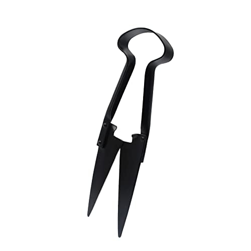 Hand Shears For Sheep Shearing, Single Bow Heavy Duty Onion/sheep Shear For Alpaca, Pet Horse Dog Shearing, 6.1-inch Carbon Steel Blade, (Black Coated)
