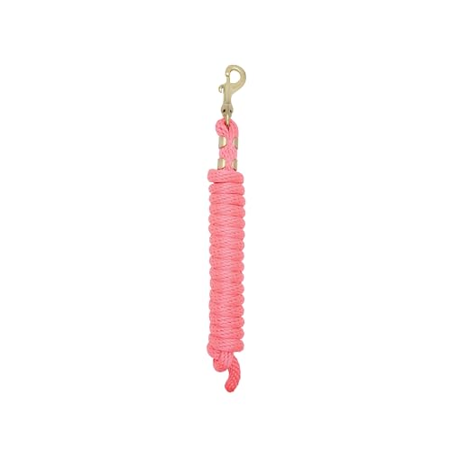 Weaver Equine 8' Horse Lead Rope with Brass-Plated Snap - color: Diva Pink