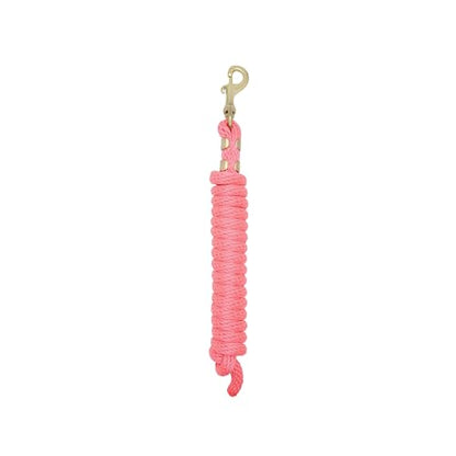 Weaver Equine 8' Horse Lead Rope with Brass-Plated Snap - color: Diva Pink