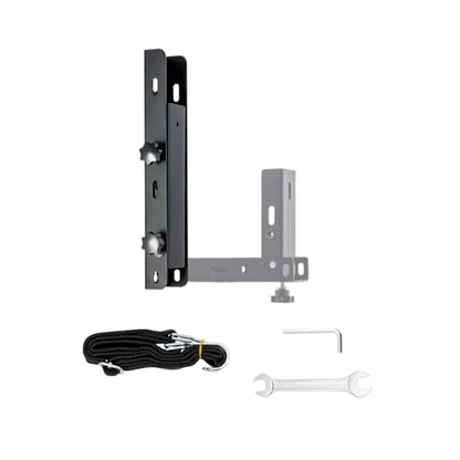Foldable Side Mount Trailer Ladder Rack for Open/Enclosed Trailers