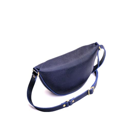 Portland Leather Goods Koala Sling Bag - Adjustable Full-Grain Leather - color: Cobalt, size: Small